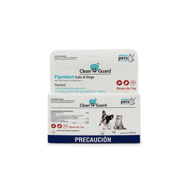 FIPROTECT CLEAN GUARD XS 0-2 KG.