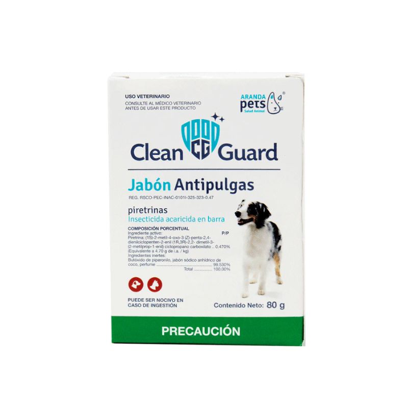 JABON ANTIPULGAS CLEAN GUARD 100 GR.